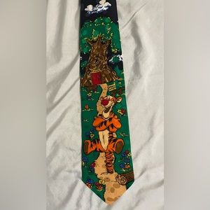 Vintage Disney Winnie the Pooh handmade silk tie with Tigger